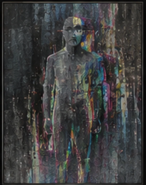 Colorful figurative digital artwork